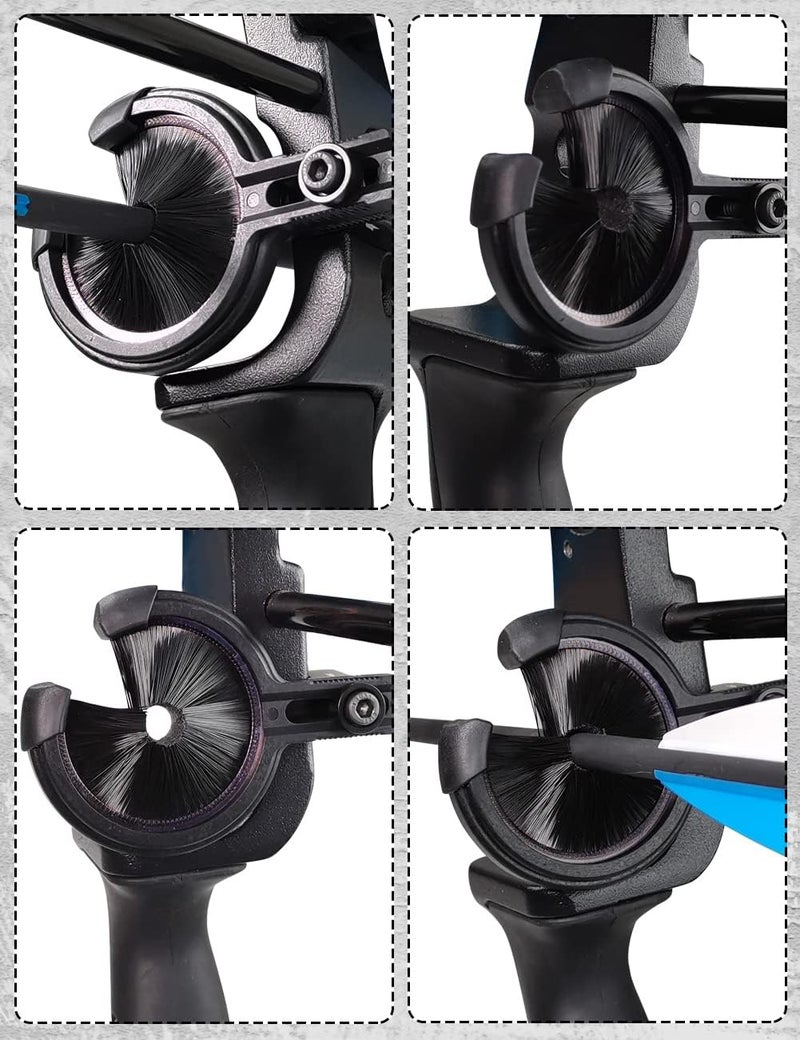 THREE ARCHERS Archery Arrow Rest Brush Capture Arrow Rest for Compound & Recurve Bow Hunting Whisker Arrows Stand Targeting & Hunting Accessories - Image 3